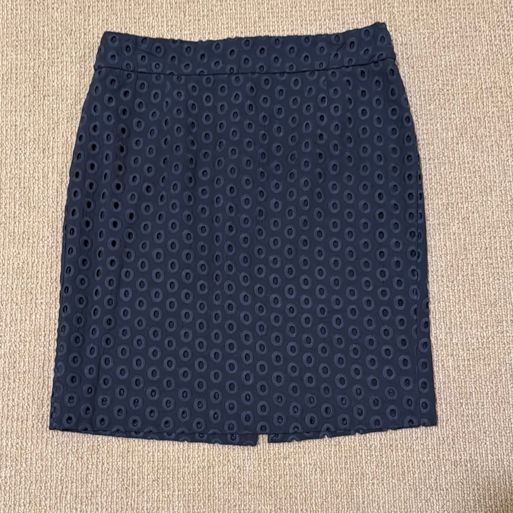 J. CREW Navy Blue Skirt- size 6